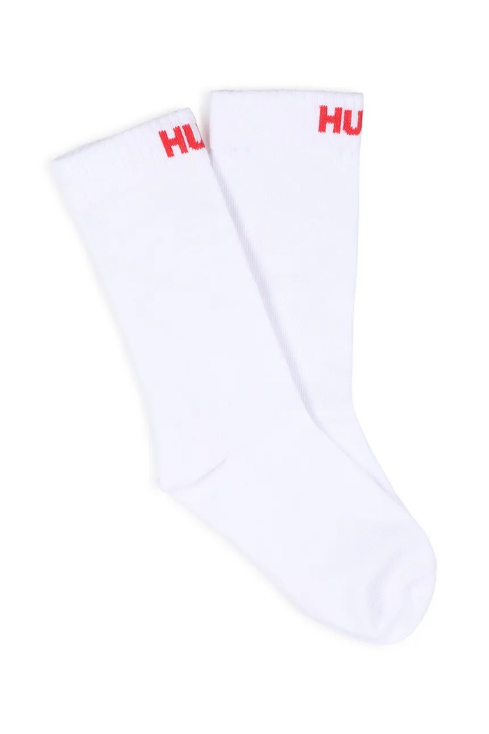 Detské ponožky HUGO 2-pak G01169 biela SS26