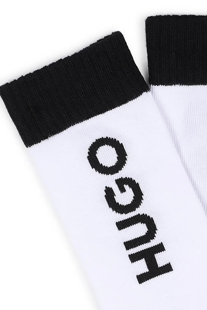 Detské ponožky HUGO 2-pak biela G01169