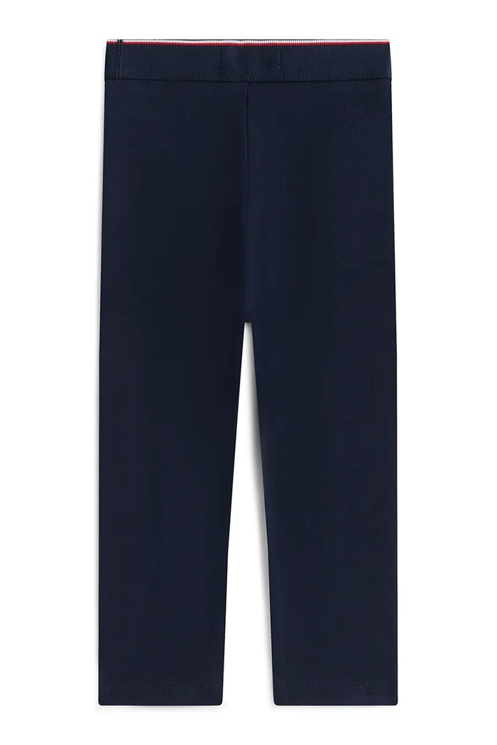 Tommy Hilfiger legginsy niemowlęce z bawełną KN0KN02392.PPY2 granatowy SS26