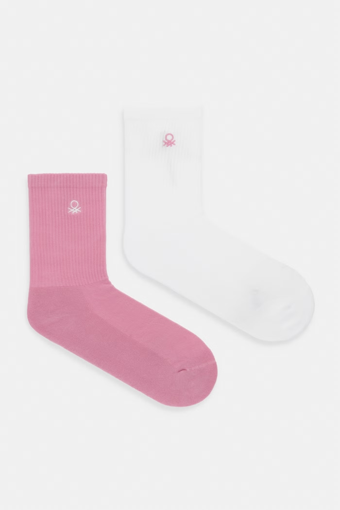 United Colors of Benetton Čarape za djecu 2-pack roza 6AO5R7005.G.Stagionale