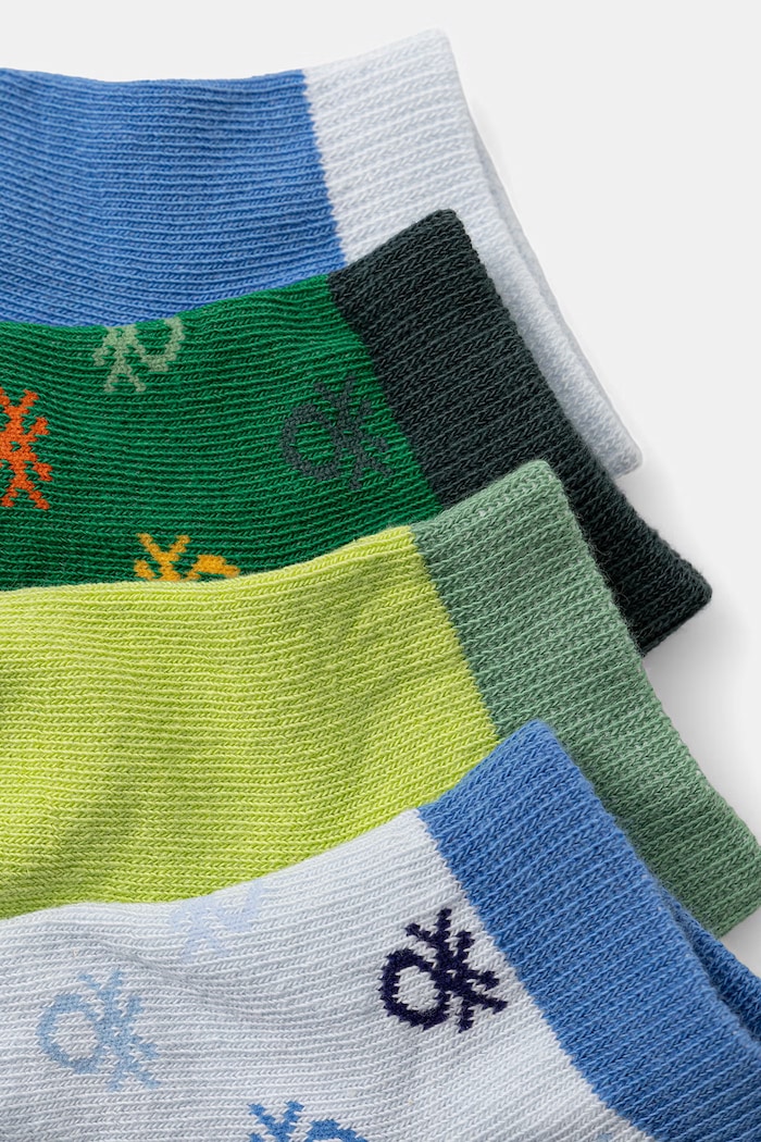United Colors of Benetton șosete pentru copii pachet de 4 6AO5R7009.G.Stagionale albastru SS26