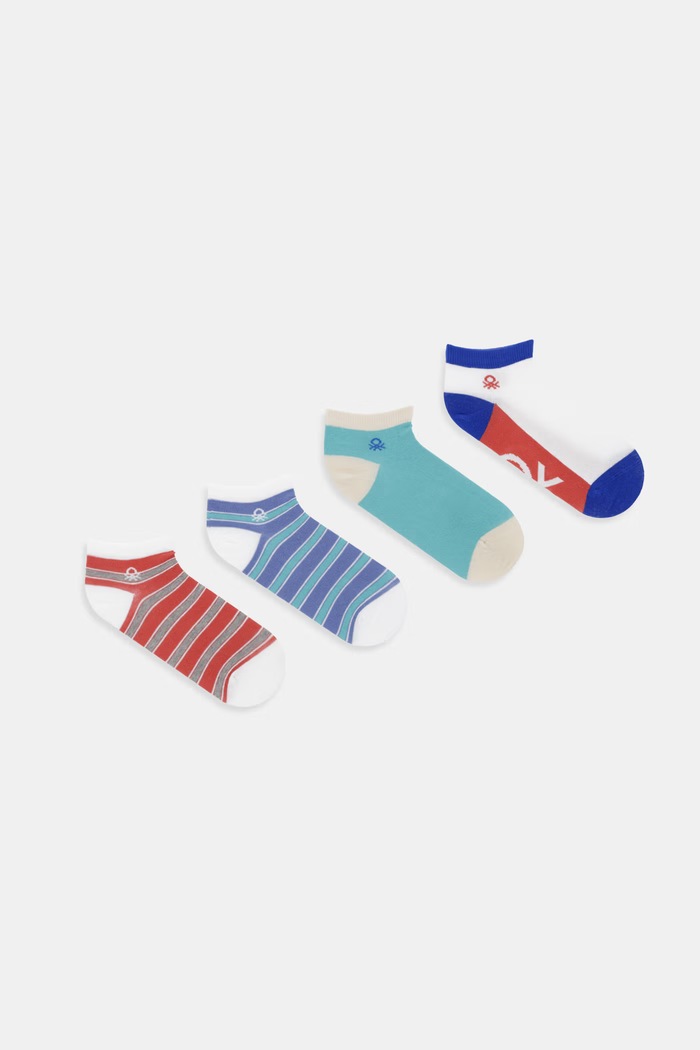 Detské ponožky United Colors of Benetton 4-pak tmavomodrá 6AO5R7009.G.Stagionale
