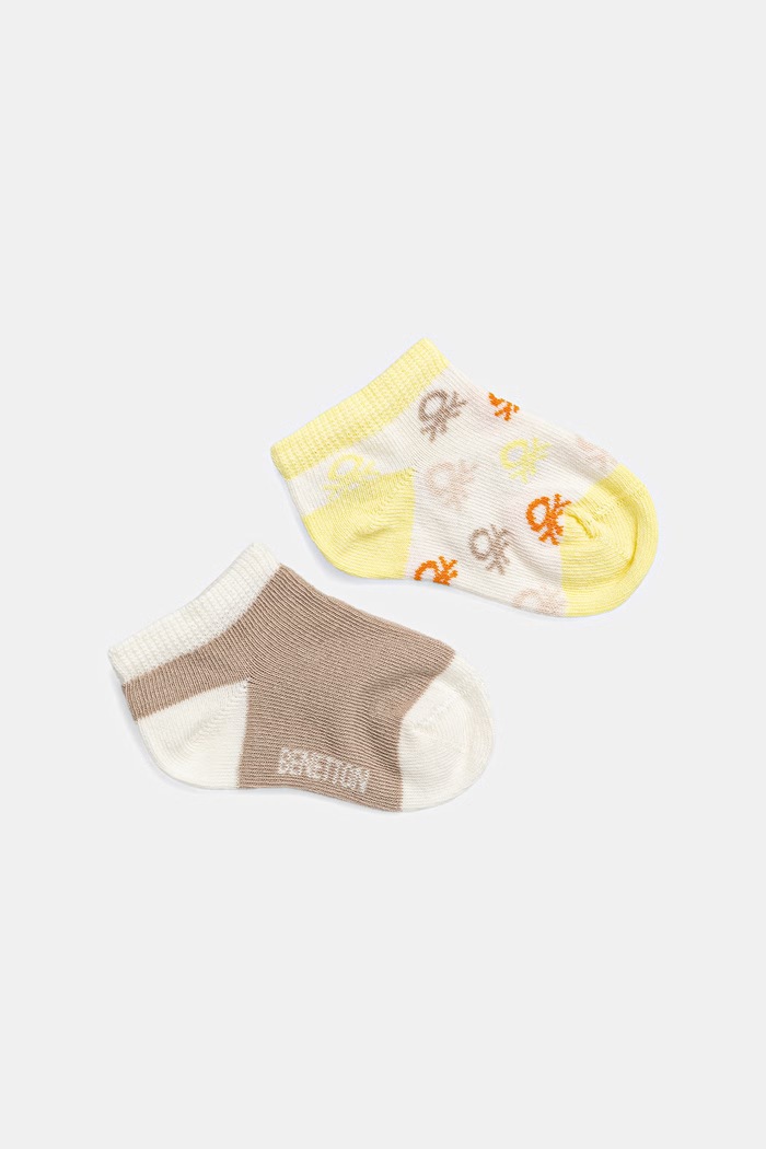 United Colors of Benetton șosete pentru copii pachet de 2 bej 6AO5R700F.W.Stagionale