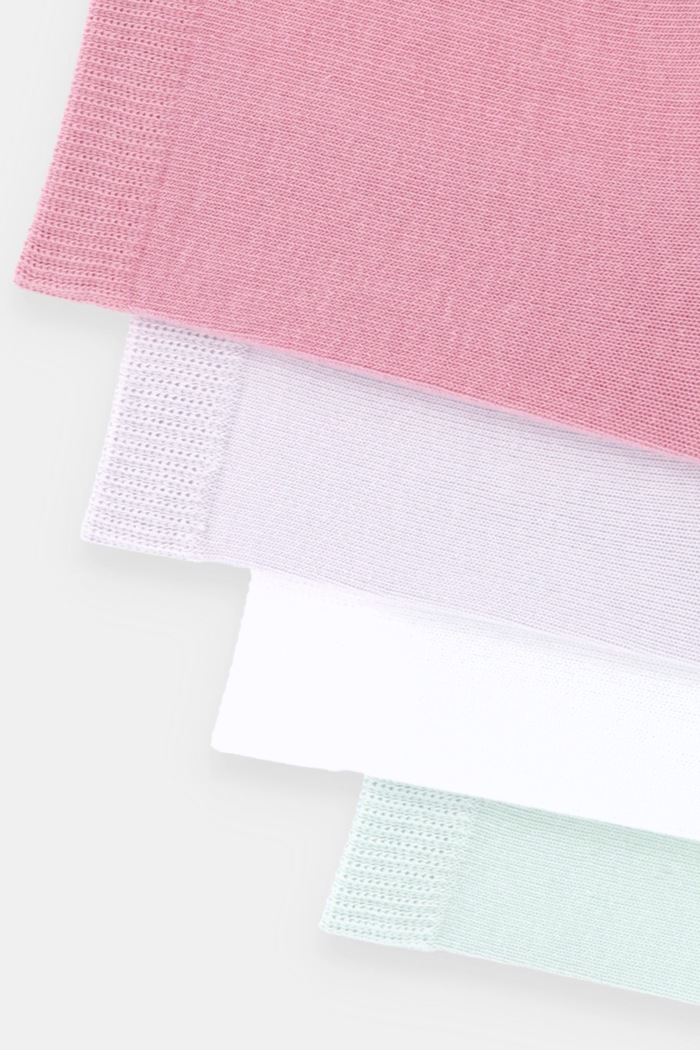 United Colors of Benetton șosete pentru copii pachet de 4 6GRDR7003.G.Stagionale roz SS26
