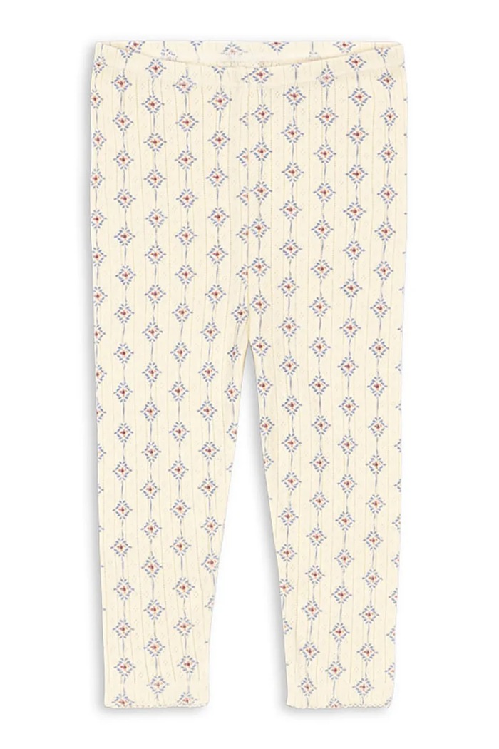 Konges Sløjd leggings gyerek pamut MINNIE PANTS GOTS bézs KS105480.PPY2