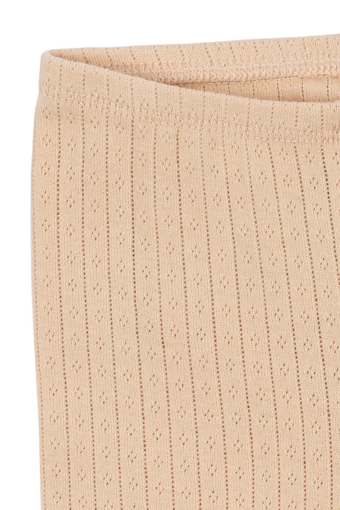 Chlapec Konges Sløjd legíny detské bavlnené MINNIE PANTS GOTS KS105480.PPY2 béžová