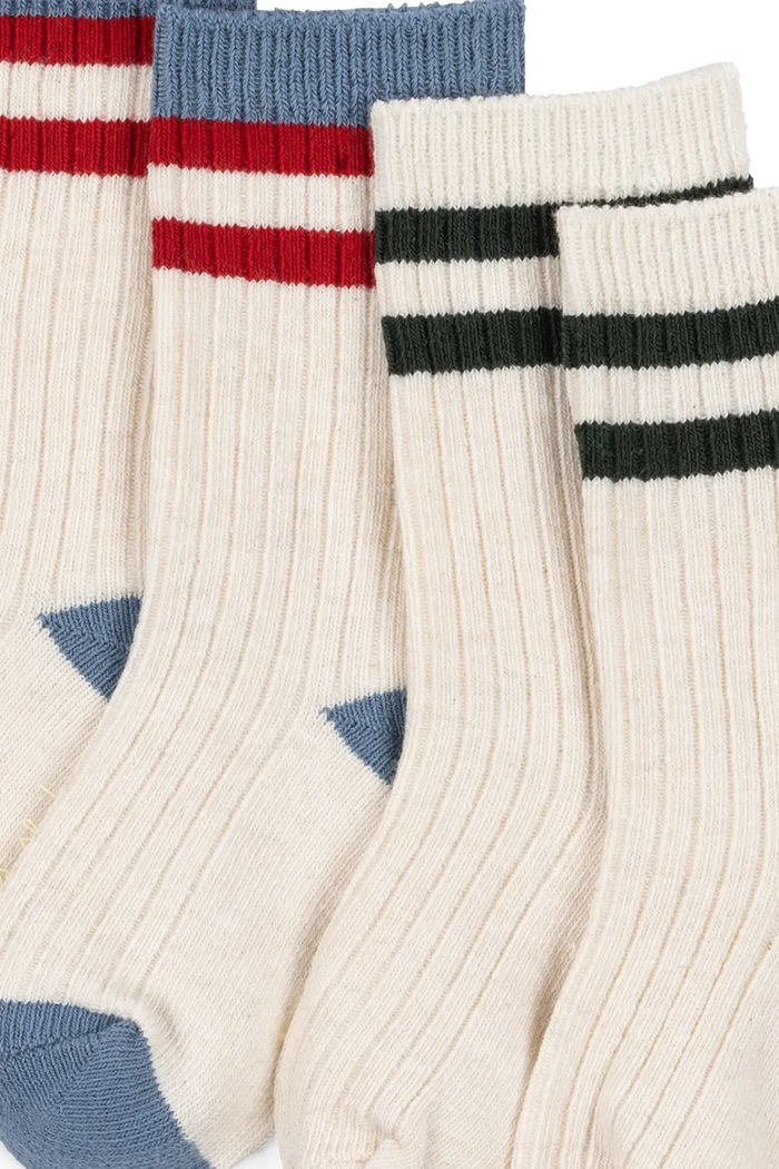 Konges Sløjd κάλτσες παιδικές 2 PACK RIB SOCKS 2-pack KS105228.PPY2 μπεζ SS26