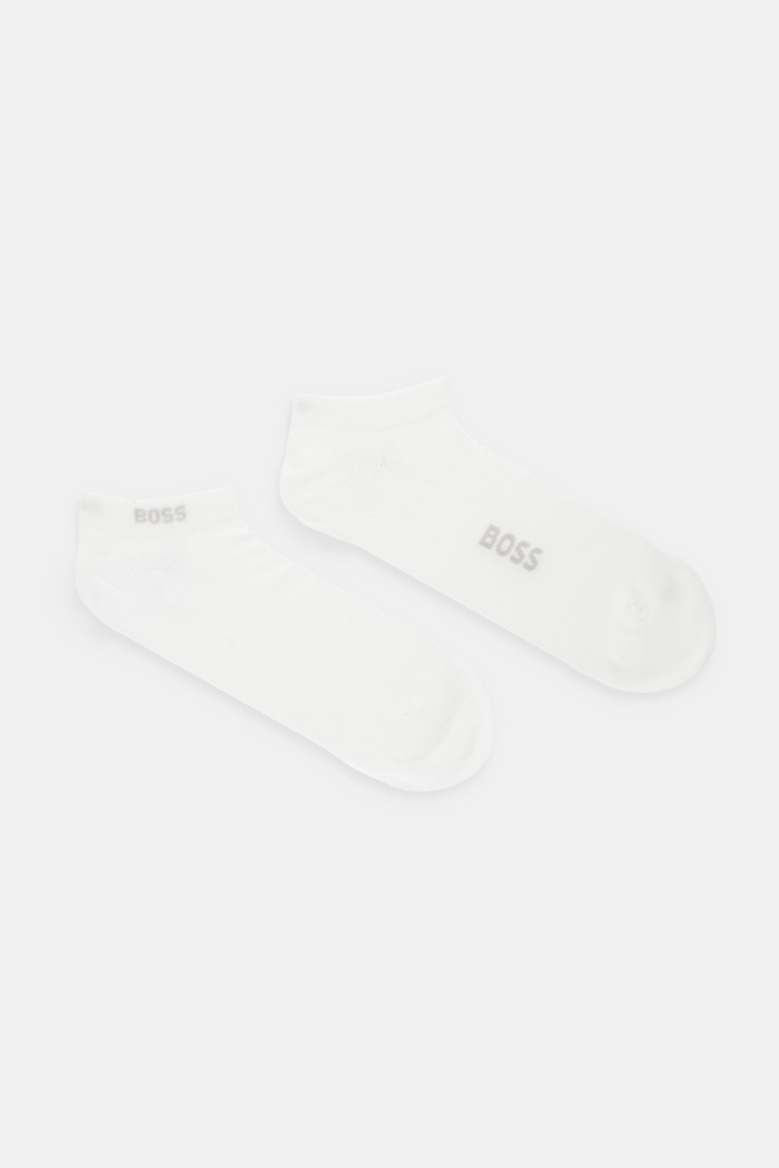 Ponožky BOSS 2P AS Logo Bamboo 2-pack potisk béžová 50538188