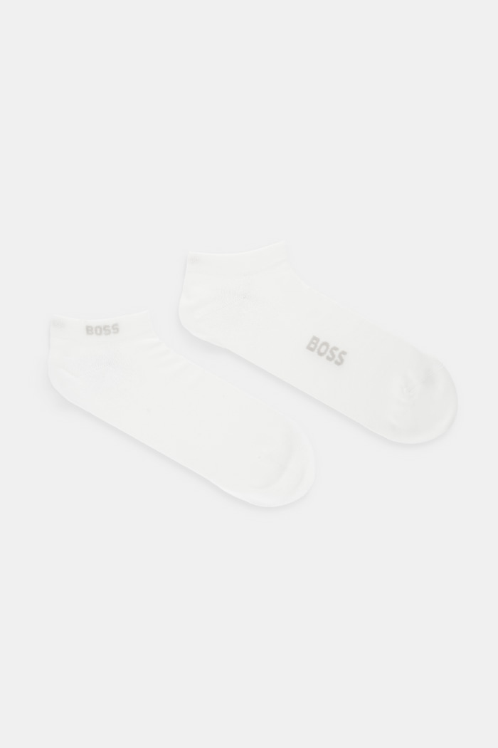 Ponožky BOSS 2P AS Logo Bamboo 2-pack potisk béžová 50538188
