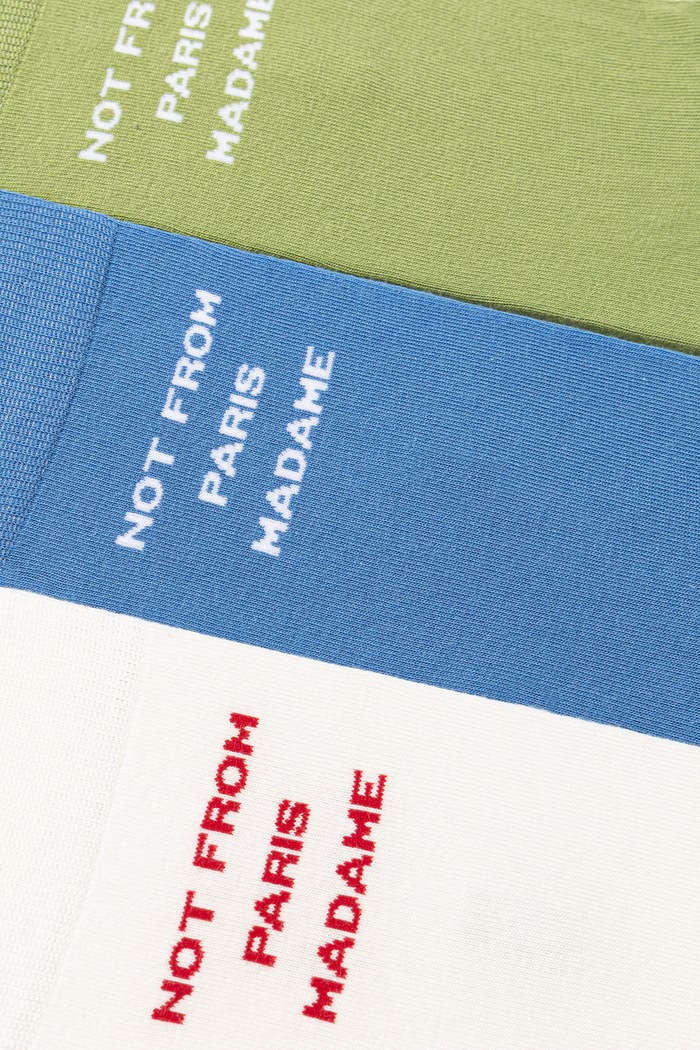 Drôle de Monsieur Ponožky pánske Le Pack de Chaussettes Slogan 3-pak K.SK101.CO024.MC viacfarebná SS26