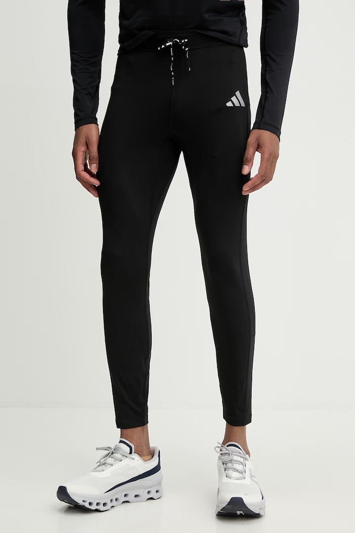 adidas Performance leggins de antrenament Run Essentials tricotaj negru JY5495