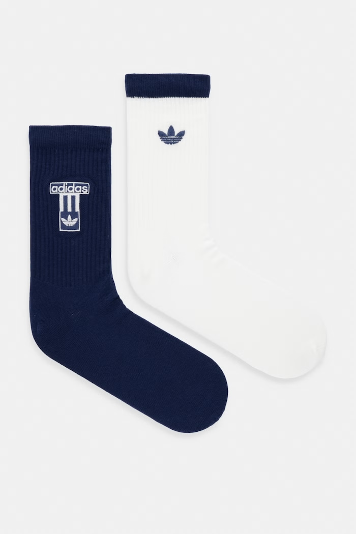 Ponožky adidas Originals 2-pak dlhé ponožky biela KD8396