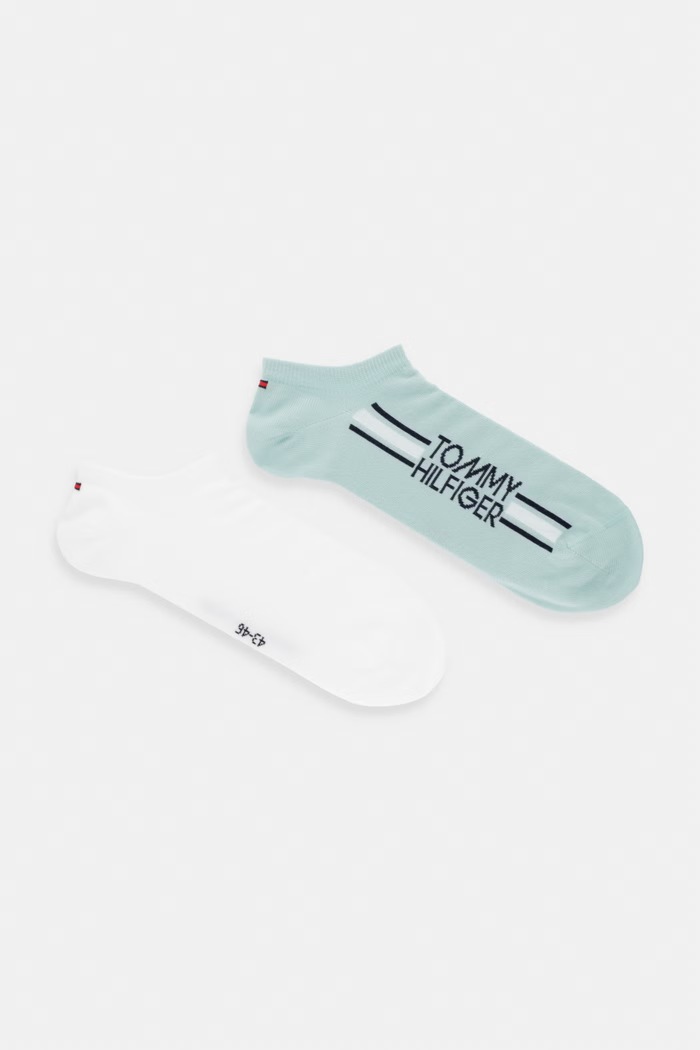 Κάλτσες Tommy Hilfiger 2-pack εμπριμέ πράσινο 701238498