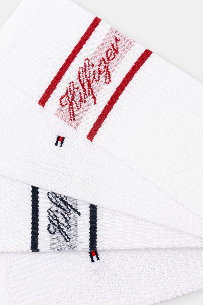 Tommy Hilfiger κάλτσες ανδρικές 4-pack 701238505 λευκό SS26