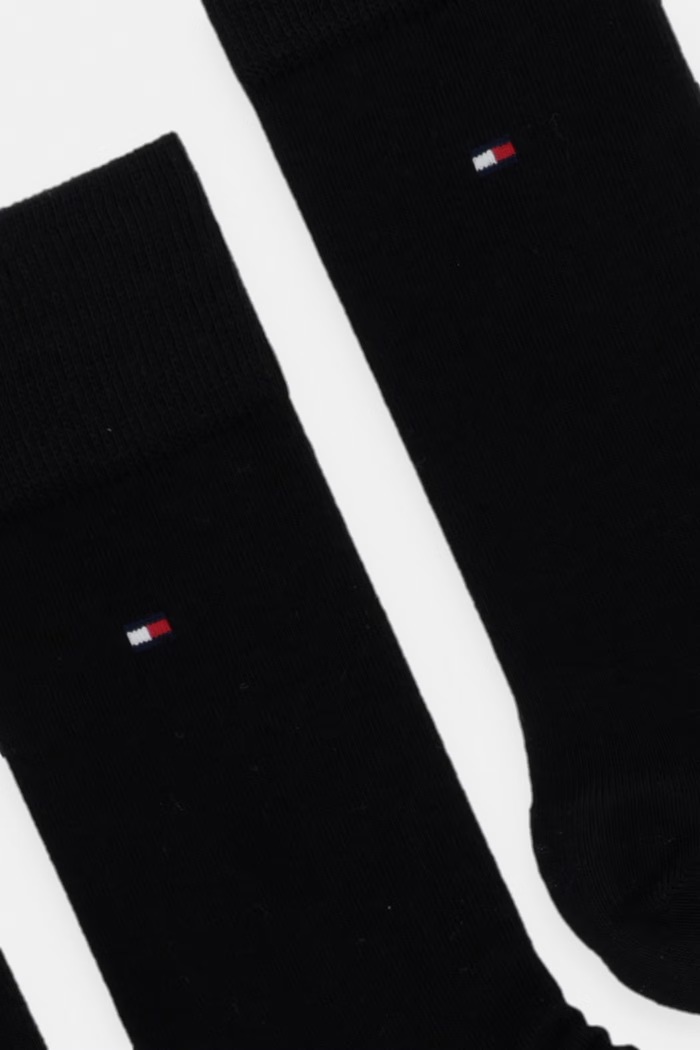 Tommy Hilfiger pánske ponožky 3-pak 701239616 čierna SS26