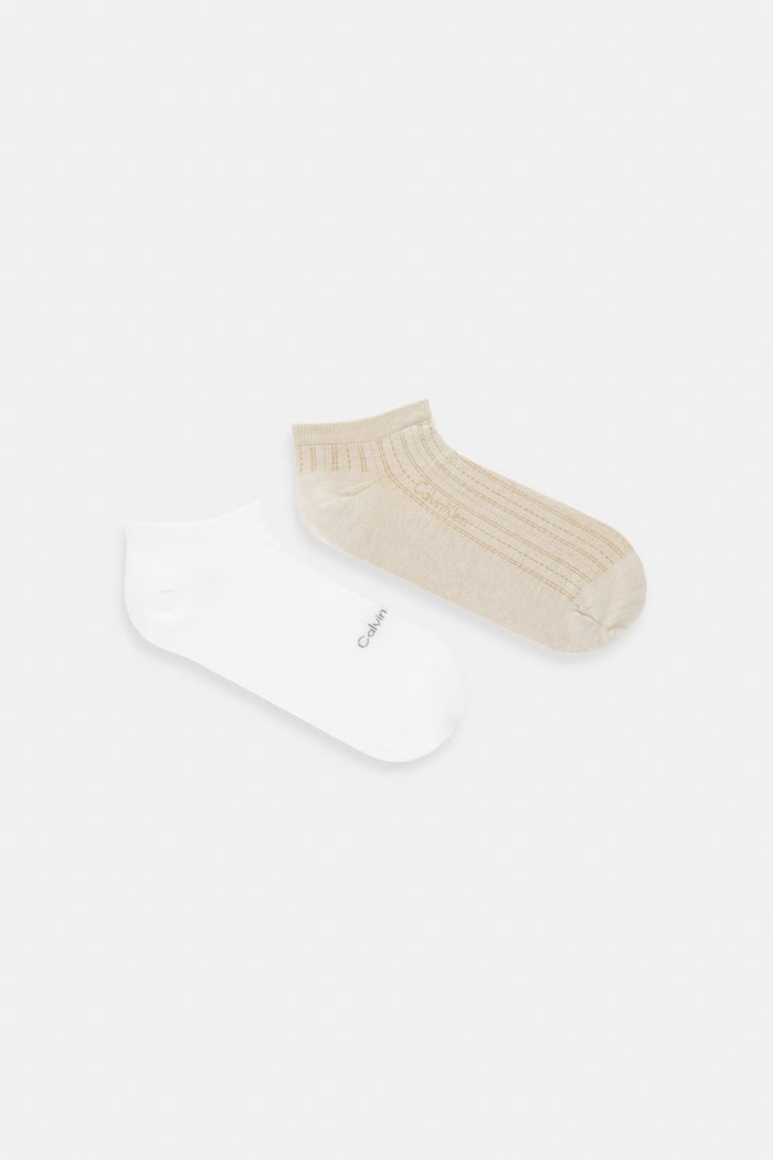 Calvin Klein ponožky pánské 2-pack béžová 701237871