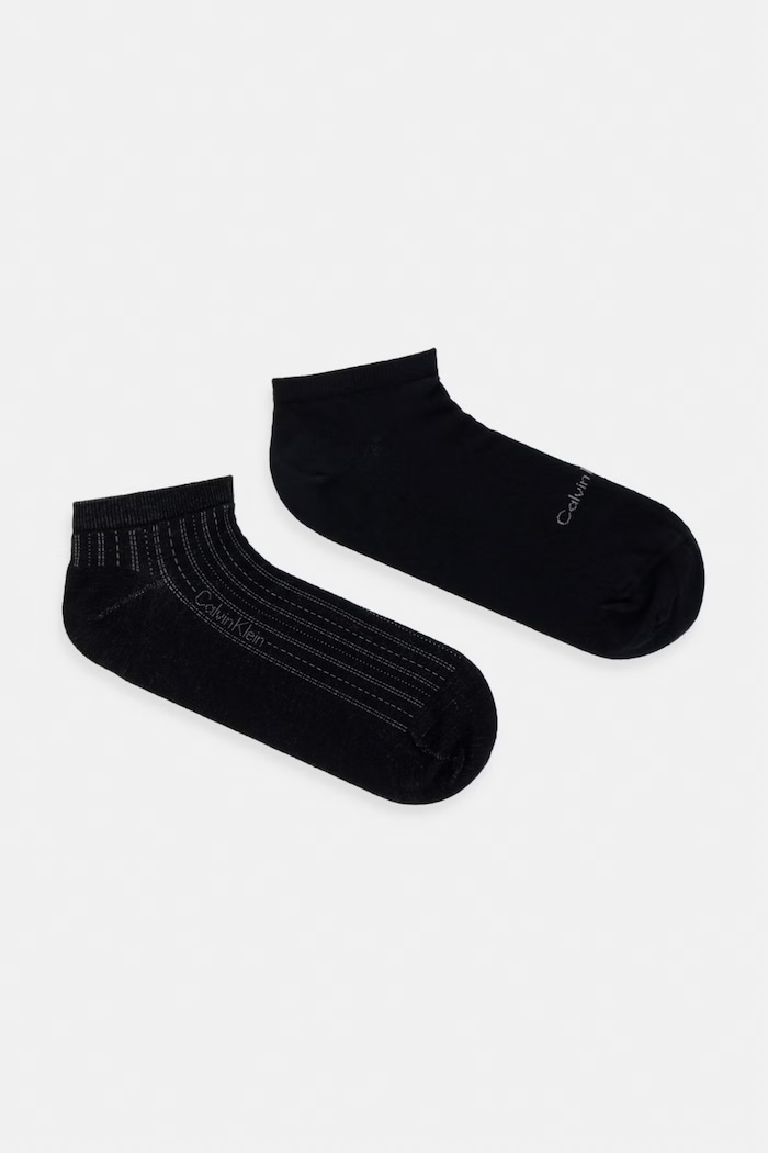 Calvin Klein ponožky pánské 2-pack černá 701237871