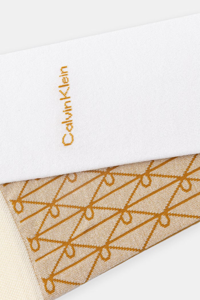 Calvin Klein ponožky pánské 2-pack 701237677 béžová SS26