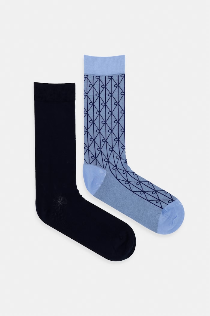 Calvin Klein ponožky pánské 2-pack modrá 701237677