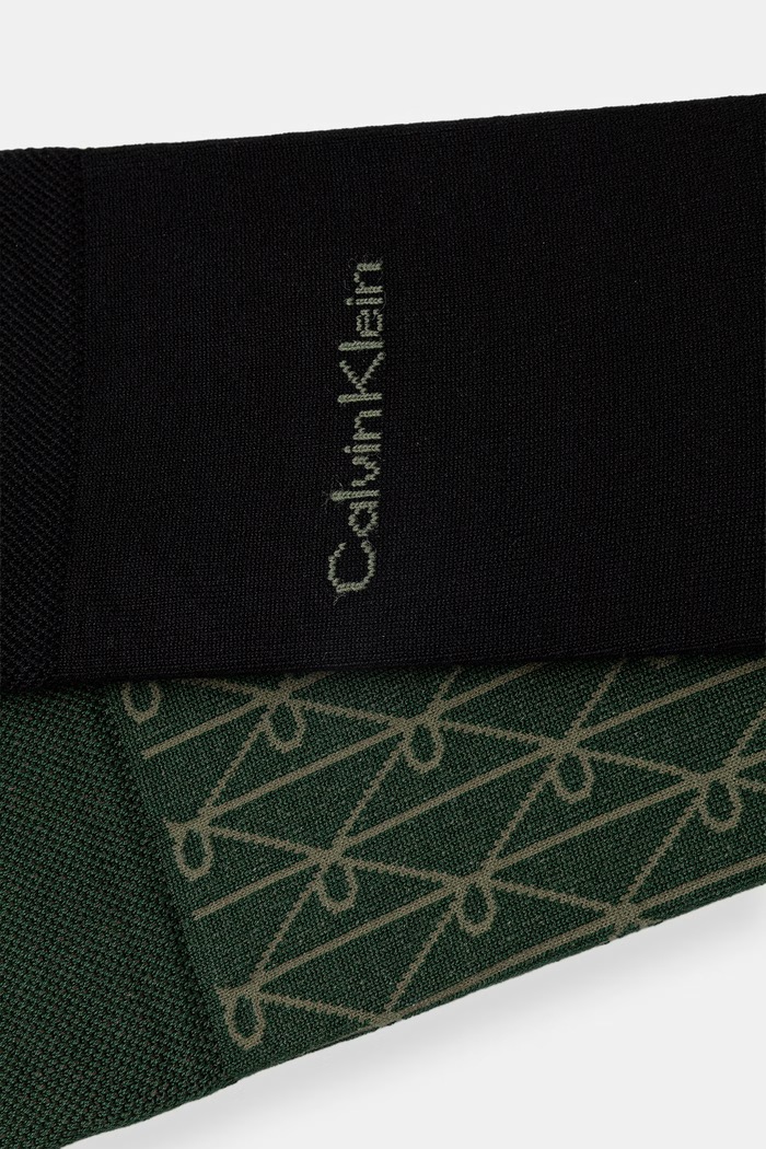 Calvin Klein pánské ponožky 2-pack 701237677 zelená SS26