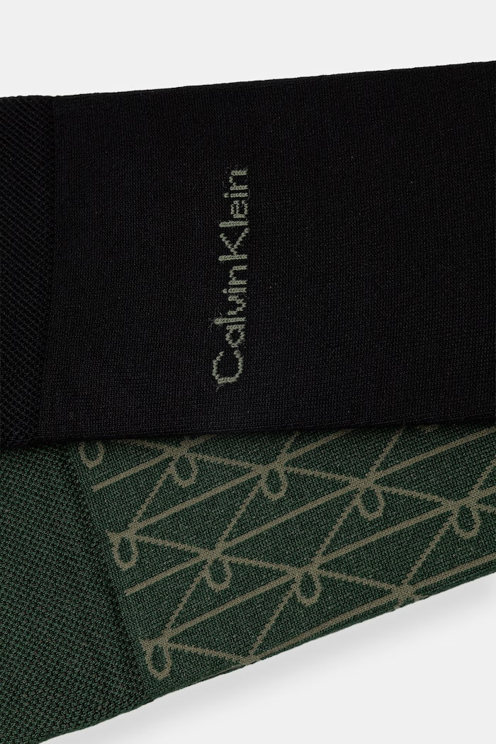 Calvin Klein pánské ponožky 2-pack 701237677 zelená SS26