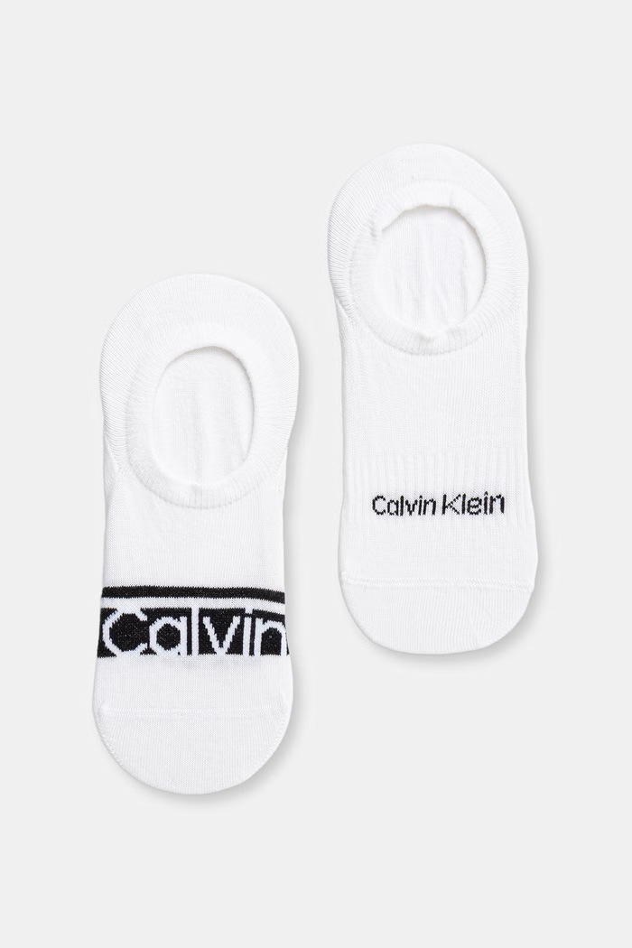 Calvin Klein kotníkové ponožky pánské bílá 701237876