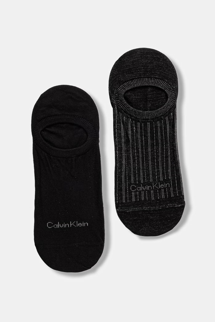Calvin Klein členkové ponožky pánske 2-pak čierna 701237872