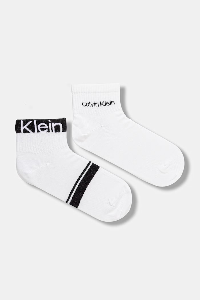 Calvin Klein κάλτσες Ανδρικές 2-pack λευκό 701237874