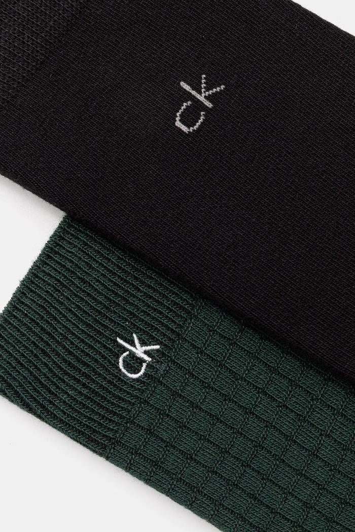 Calvin Klein ponožky pánske 2-pak 701239283 zelená SS26