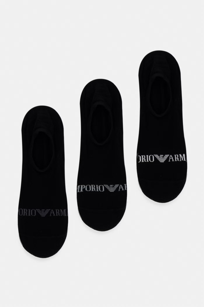 Emporio Armani Underwear skarpetki 3-pack skarpetki krótkie czarny EM000548.AF20083