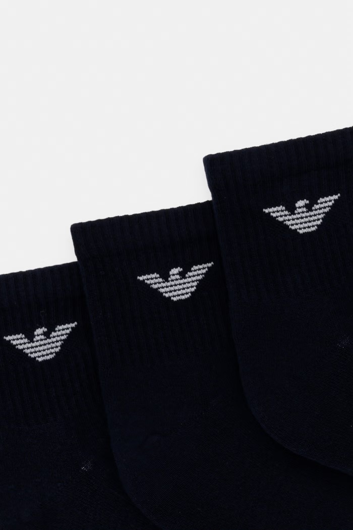 Ponožky Emporio Armani Underwear 3-pack EM000551.AF14499 námořnická modř SS26