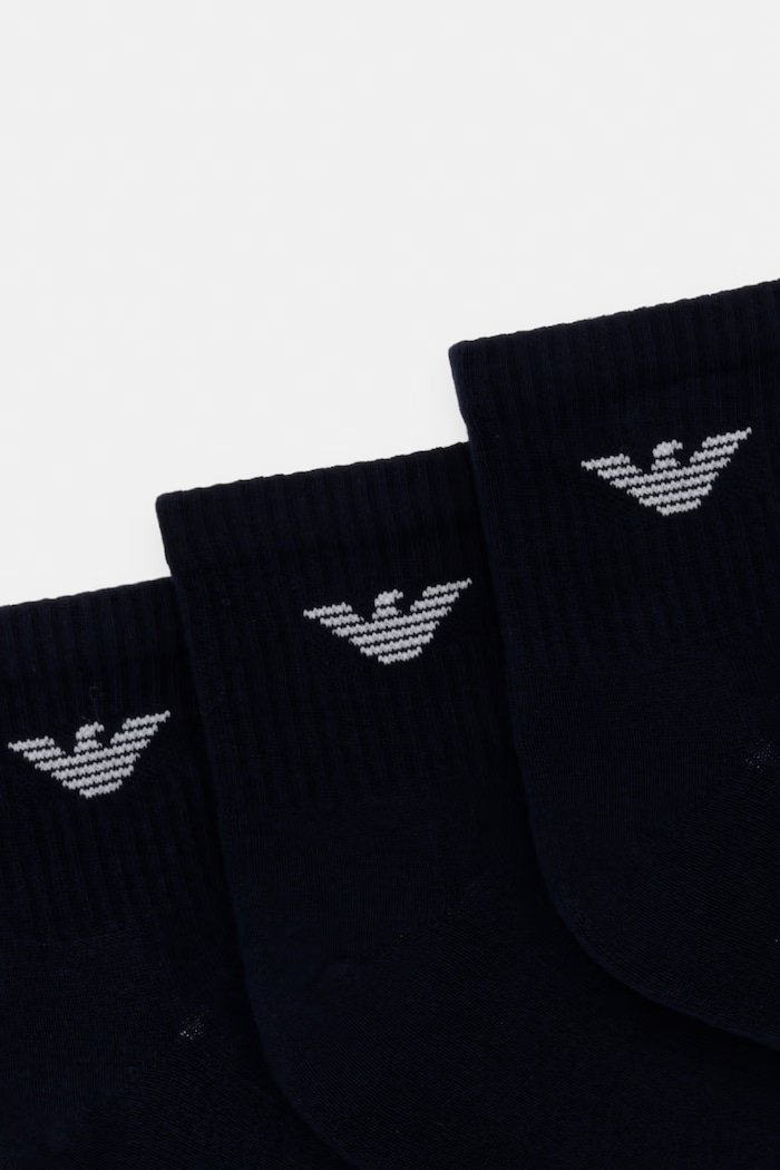 Ponožky Emporio Armani Underwear 3-pack EM000551.AF14499 námořnická modř SS26