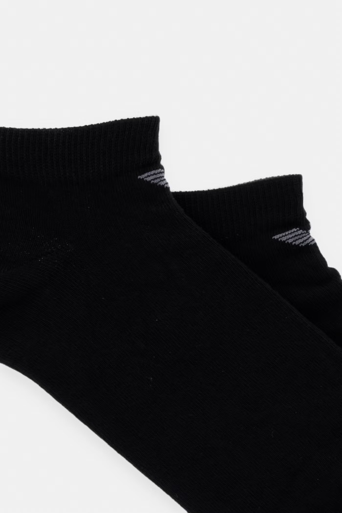 Ponožky Emporio Armani Underwear 3-pak EM000550.AF14446 čierna SS26
