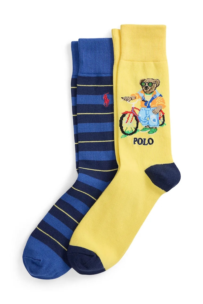Чорапи Polo Ralph Lauren (2 чифта) чорапи жълт 449P11952