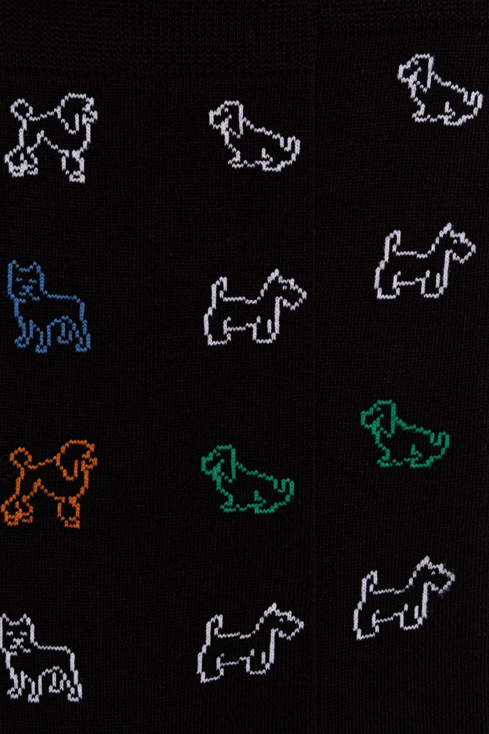 Paul Smith MARIO DOGS Men's socks with cotton M1A.800MO.U845 black SS26