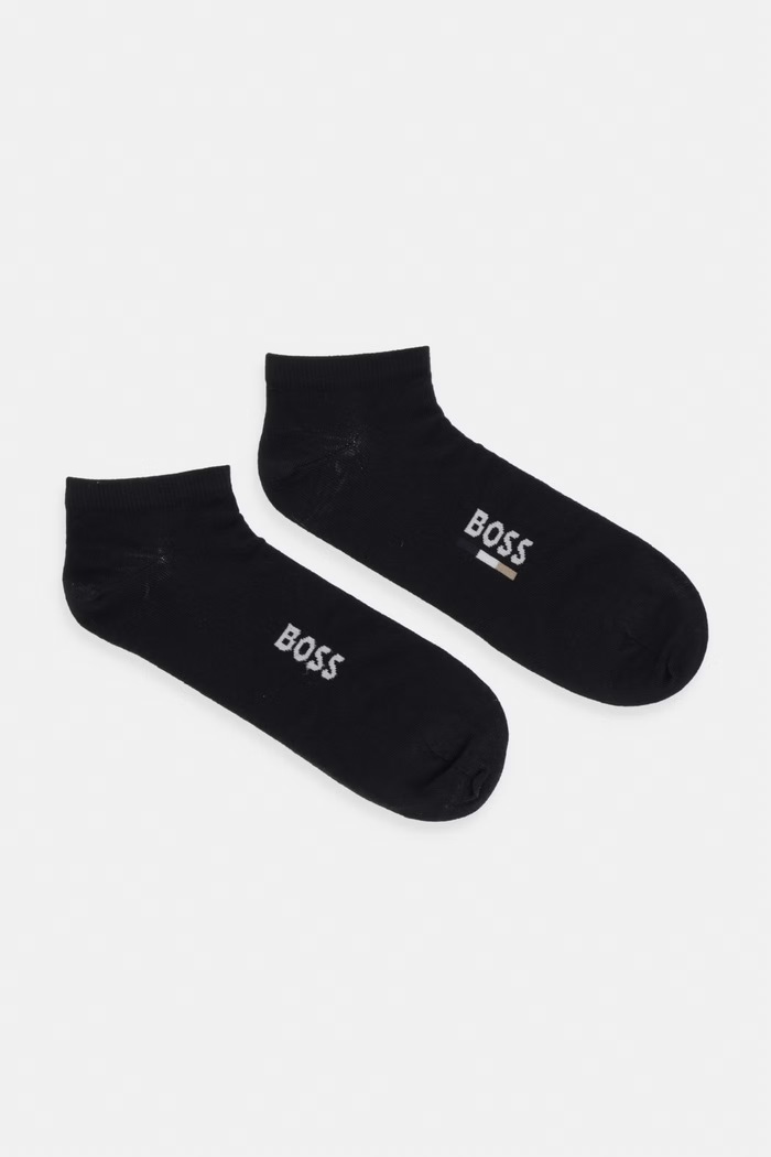 Ponožky BOSS 2-pak krátke ponožky čierna 50559426