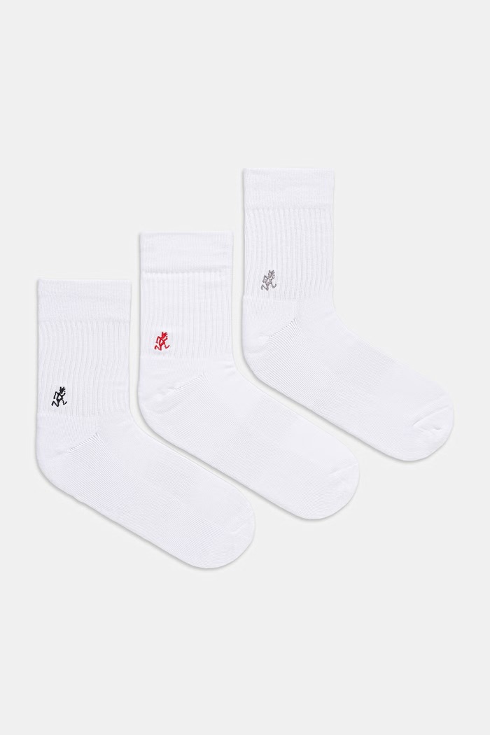Gramicci BASIC CREW SOCKS čarape za muškarce 3-pack bijela SX.M06.