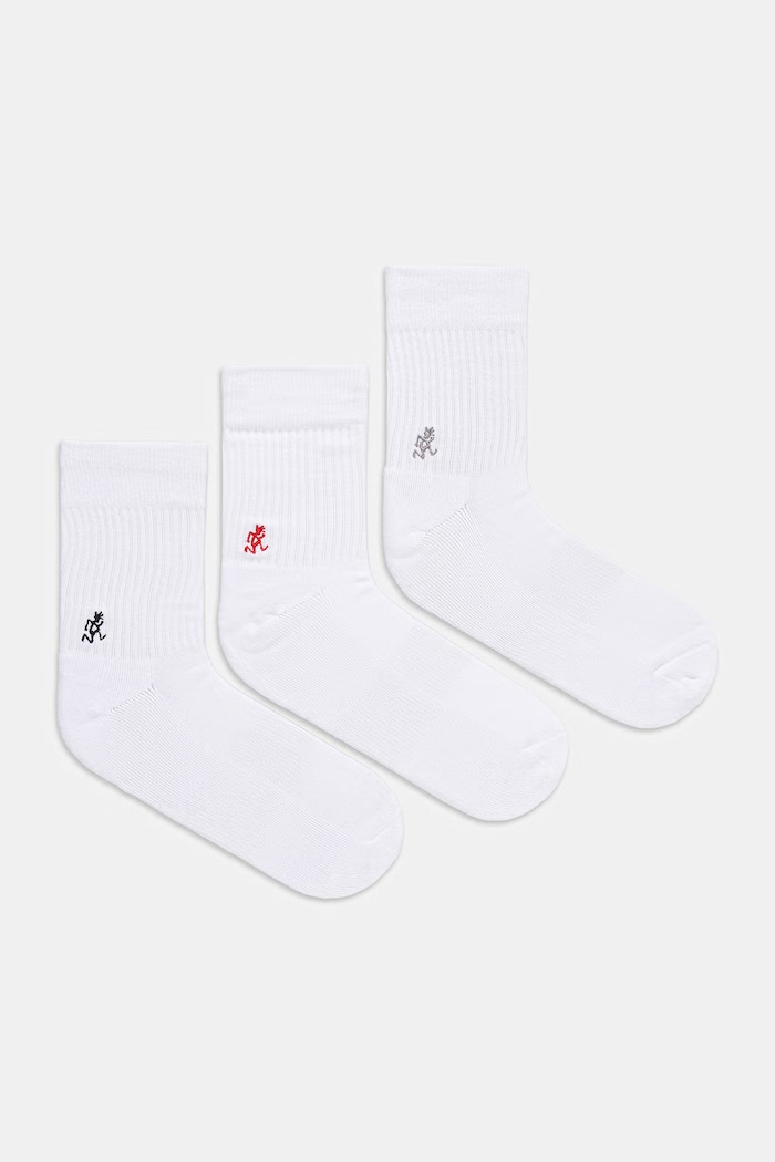 Gramicci BASIC CREW SOCKS čarape za muškarce 3-pack bijela SX.M06.