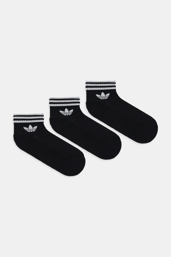 Κάλτσες adidas Originals 3-pack ψηλές κάλτσες μαύρο JV7436