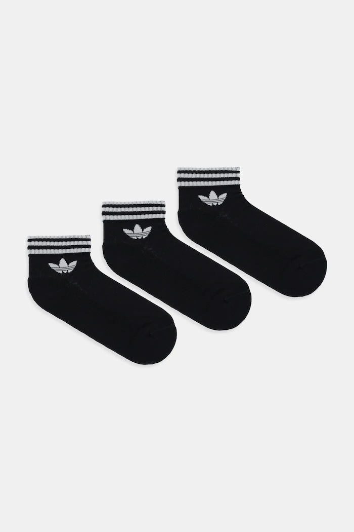 Κάλτσες adidas Originals 3-pack ψηλές κάλτσες μαύρο JV7436