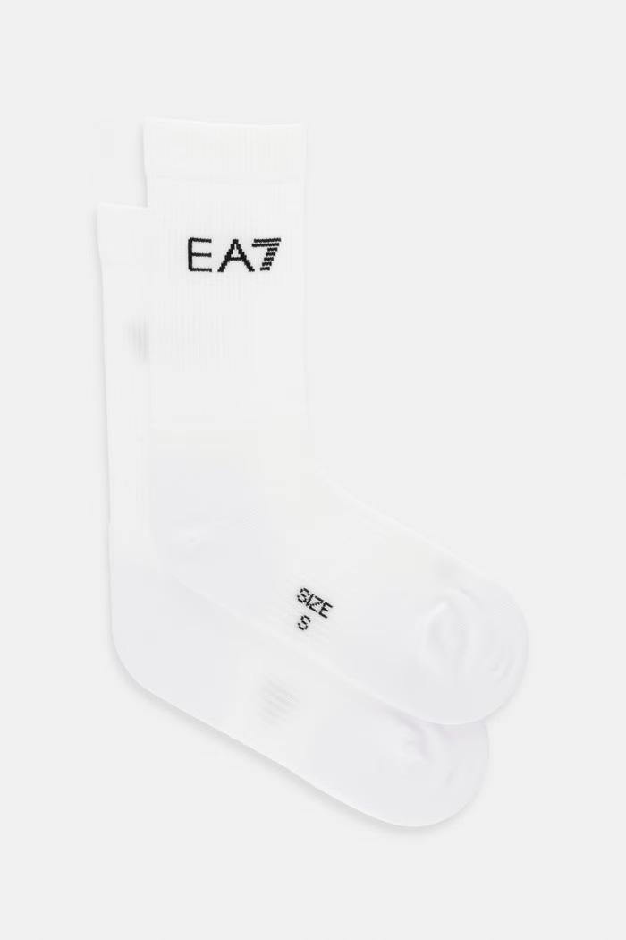 EA7 Emporio Armani șosete sosete lungi alb AF18556.7X000324