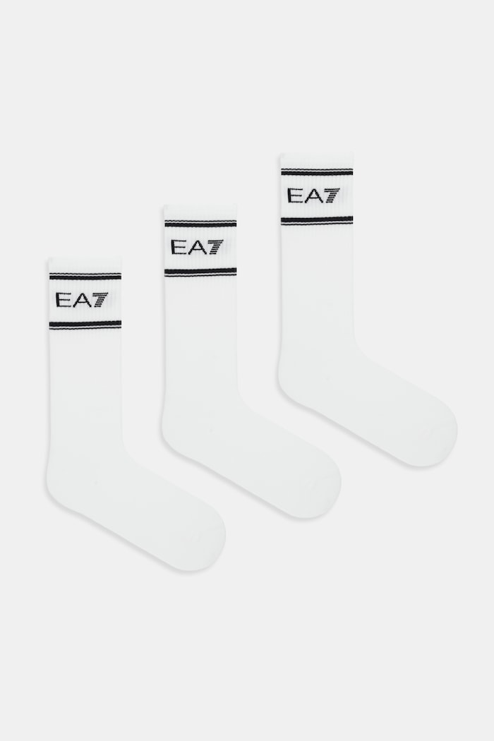 Ponožky EA7 Emporio Armani 3-pack dlouhé ponožky bílá AF18572.7X000381