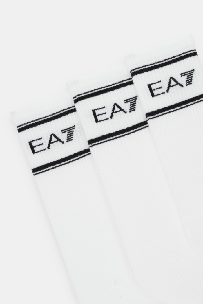 Ponožky EA7 Emporio Armani 3-pack AF18572.7X000381 bílá SS26