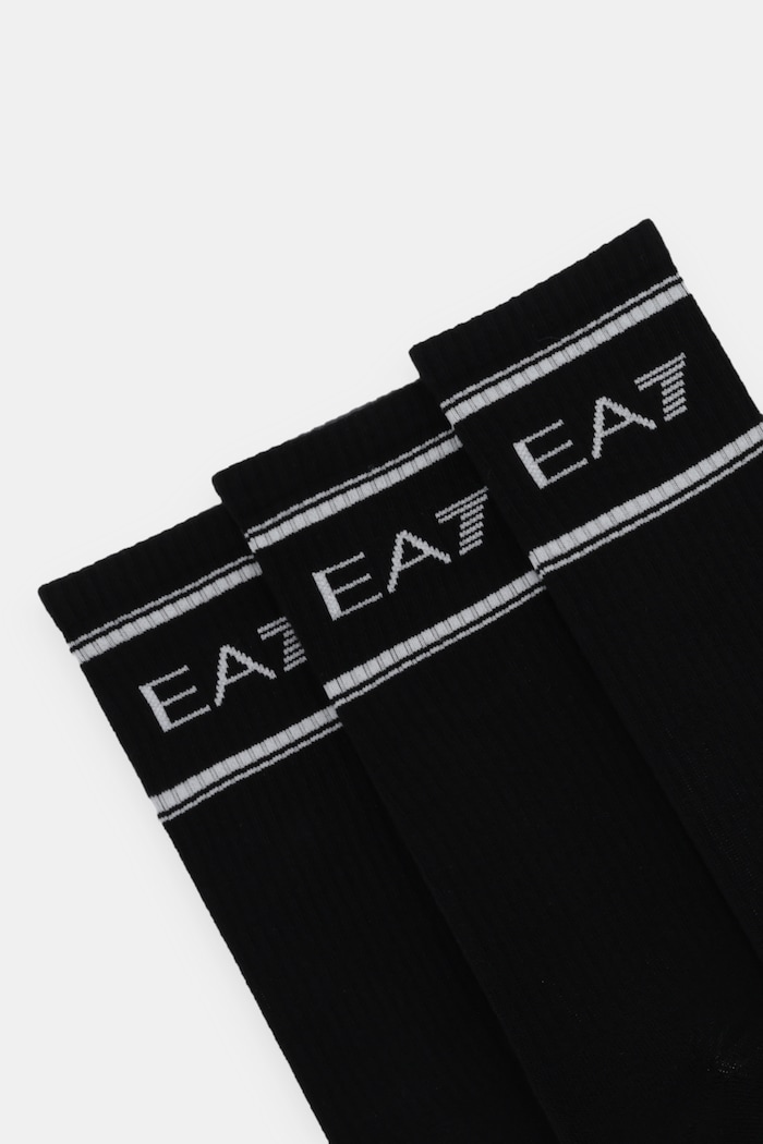 Ponožky EA7 Emporio Armani 3-pack AF18572.7X000381 černá SS26