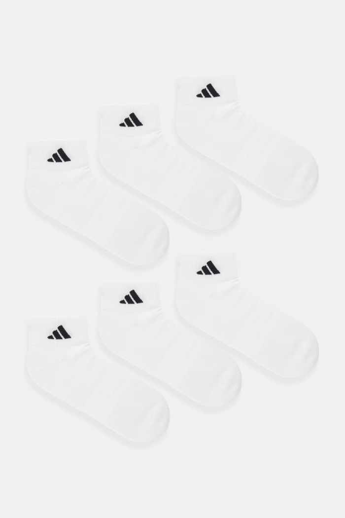 Ponožky adidas 6-pak potlač biela KE5495