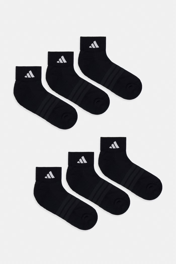 adidas skarpetki 6-pack nadruk czarny KE5496