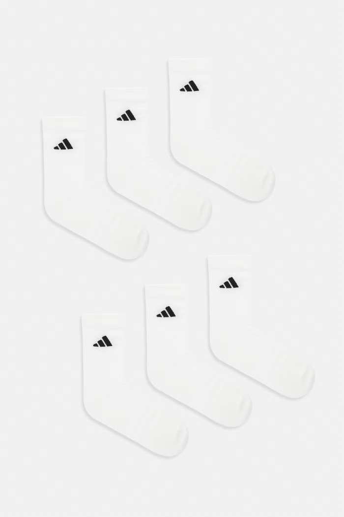 Ponožky adidas 6-pak nášivka biela KE5498