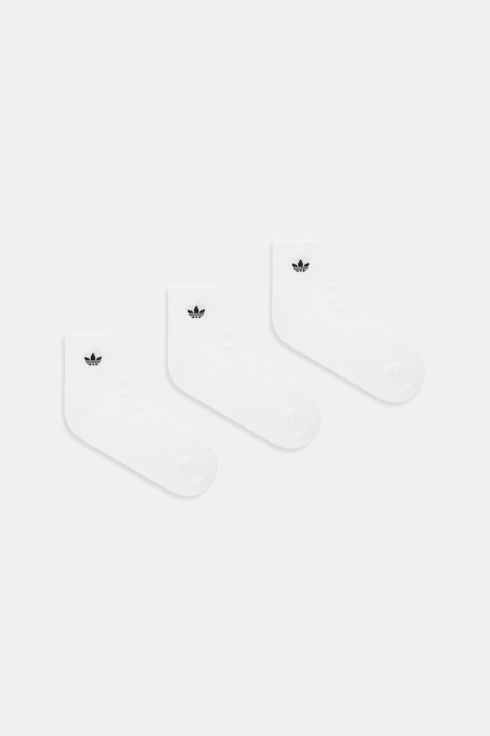 adidas Originals zokni 3 pár hosszúszárú zokni fehér KG2226