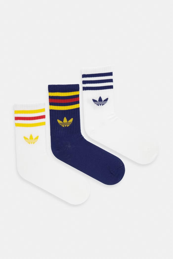 Ponožky adidas Originals 3-pak dlhé ponožky biela KR5154
