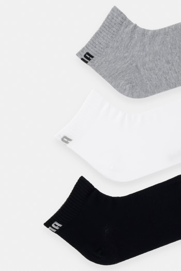 Ponožky Puma QUARTER PLAIN 3-pak 938589 sivá SS26